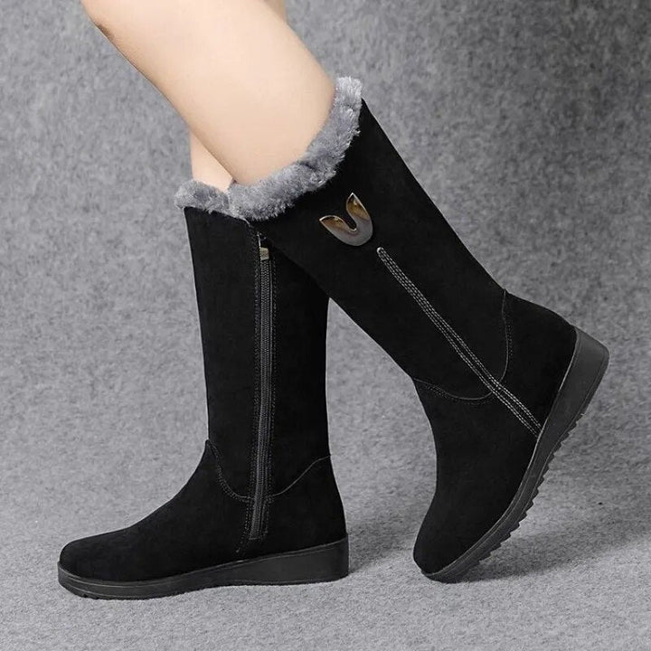 Elegant Suede Knee High Boots with Zipper for Women | Ideal for Everyday Wear