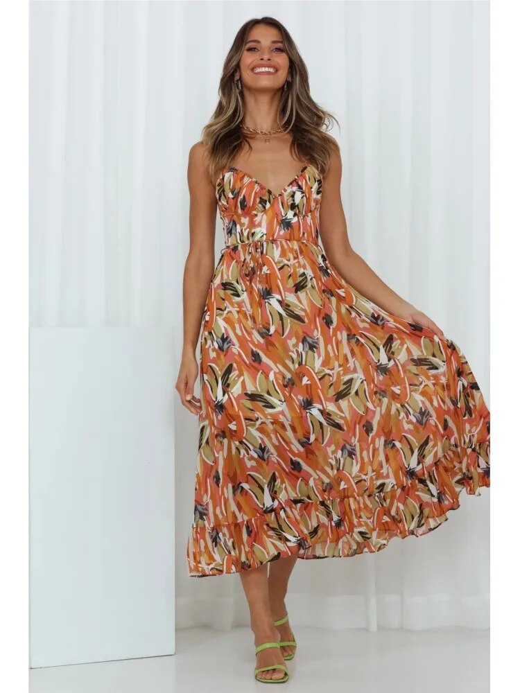 Charlotte - Long Dress - Casual - Lightweight Modern Style - Ideal for Summer