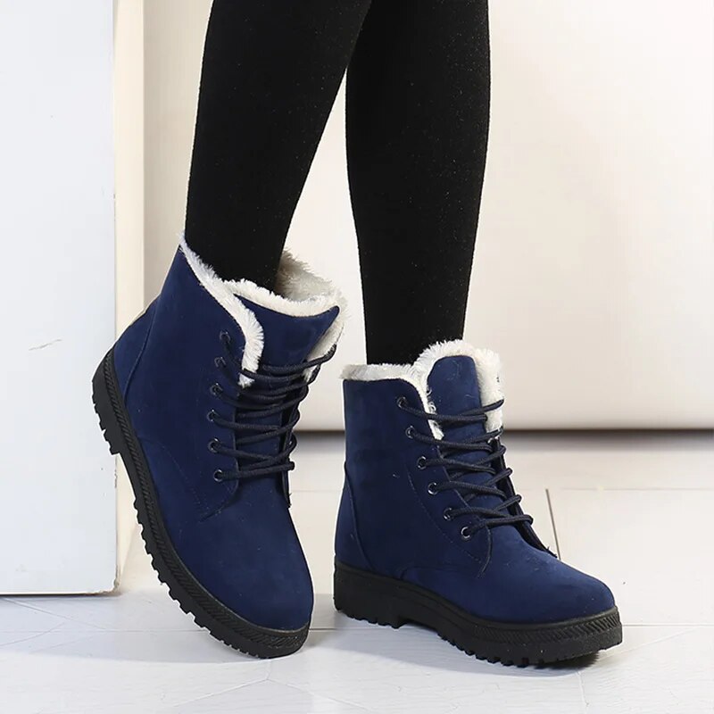 Casual Non-Slip Snow Boots with Wool for Women | Ideal for Winter