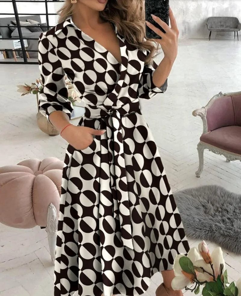 Lucy - Elegant Midi Dress - for Women | Perfect for Formal Occasions