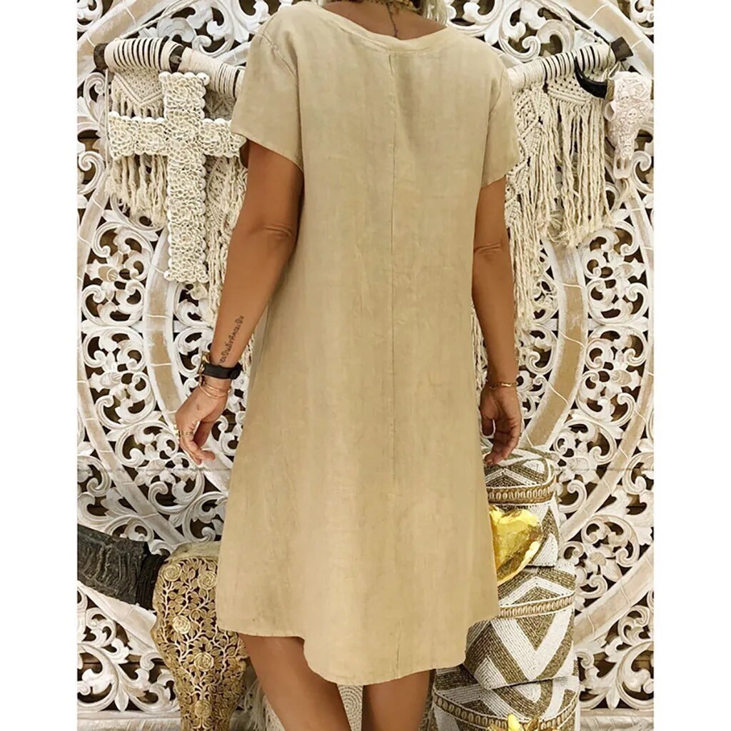 Carina - Midi Dress - Casual - Lightweight Modern Style - Ideal for Summer