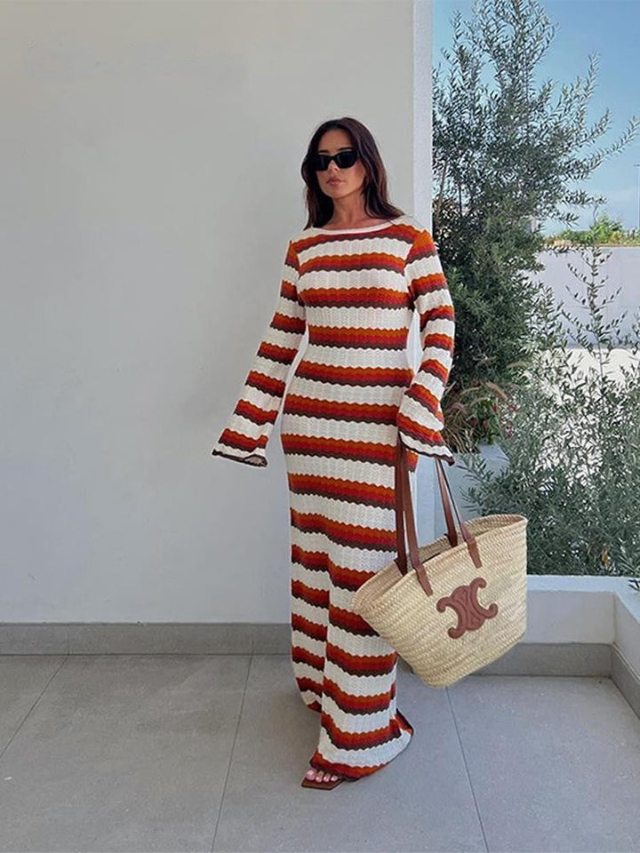 Chic Striped Maxi Dress | Perfect for Casual Days