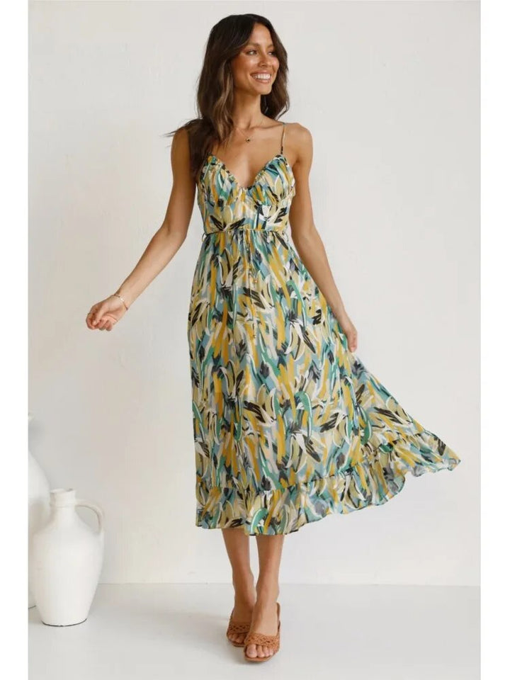 Charlotte - Long Dress - Casual - Lightweight Modern Style - Ideal for Summer