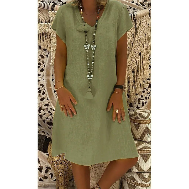 Carina - Midi Dress - Casual - Lightweight Modern Style - Ideal for Summer