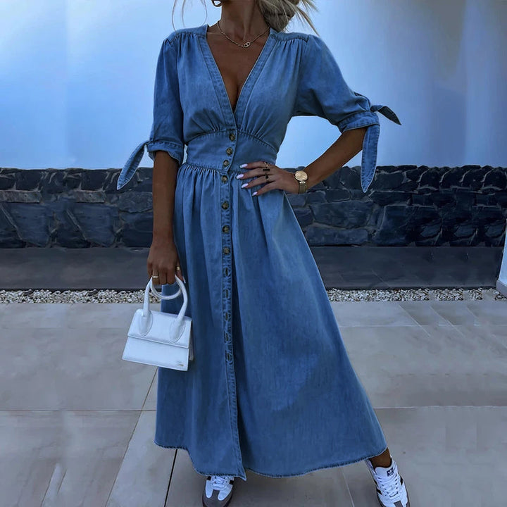 Millie - Maxi Denim Dress