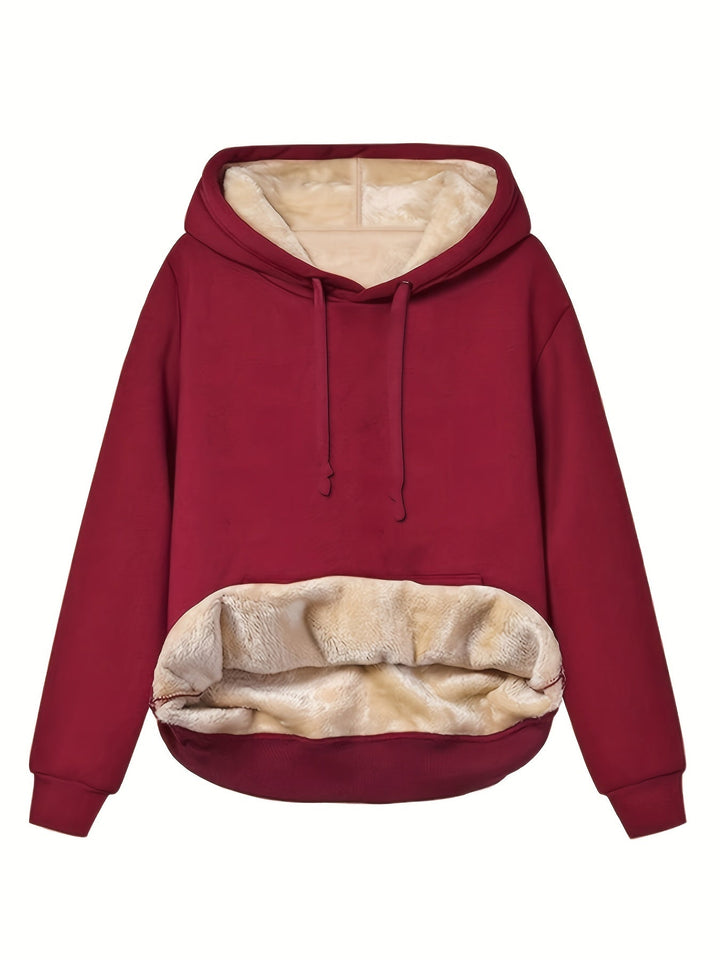 Warm Fleece Pullover Hoodie for Women | Perfect for Casual Days