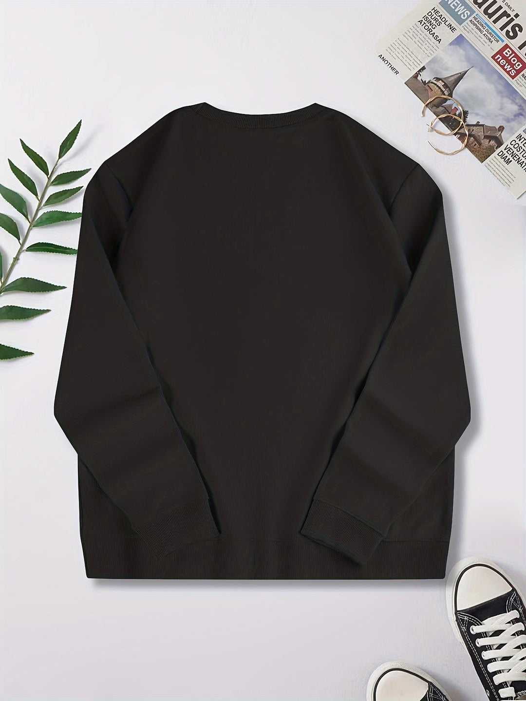 Casual Fashion Crew Neck Cotton Pullover Sweatshirt for Men | Perfect for Casual Days