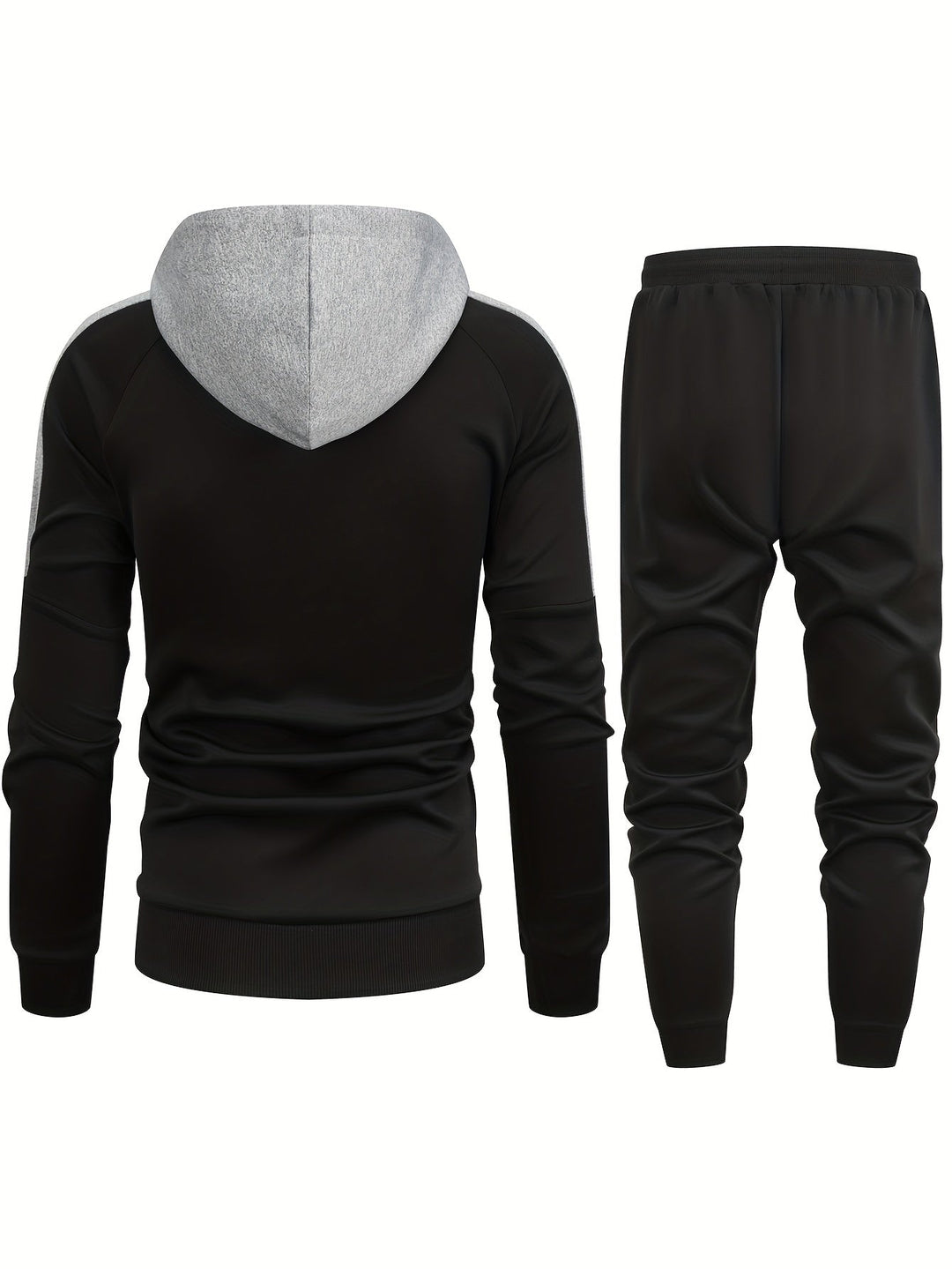 Casual Full Zip up Hoodie and Jogging Pants Tracksuit for Men | Ideal for Autumn