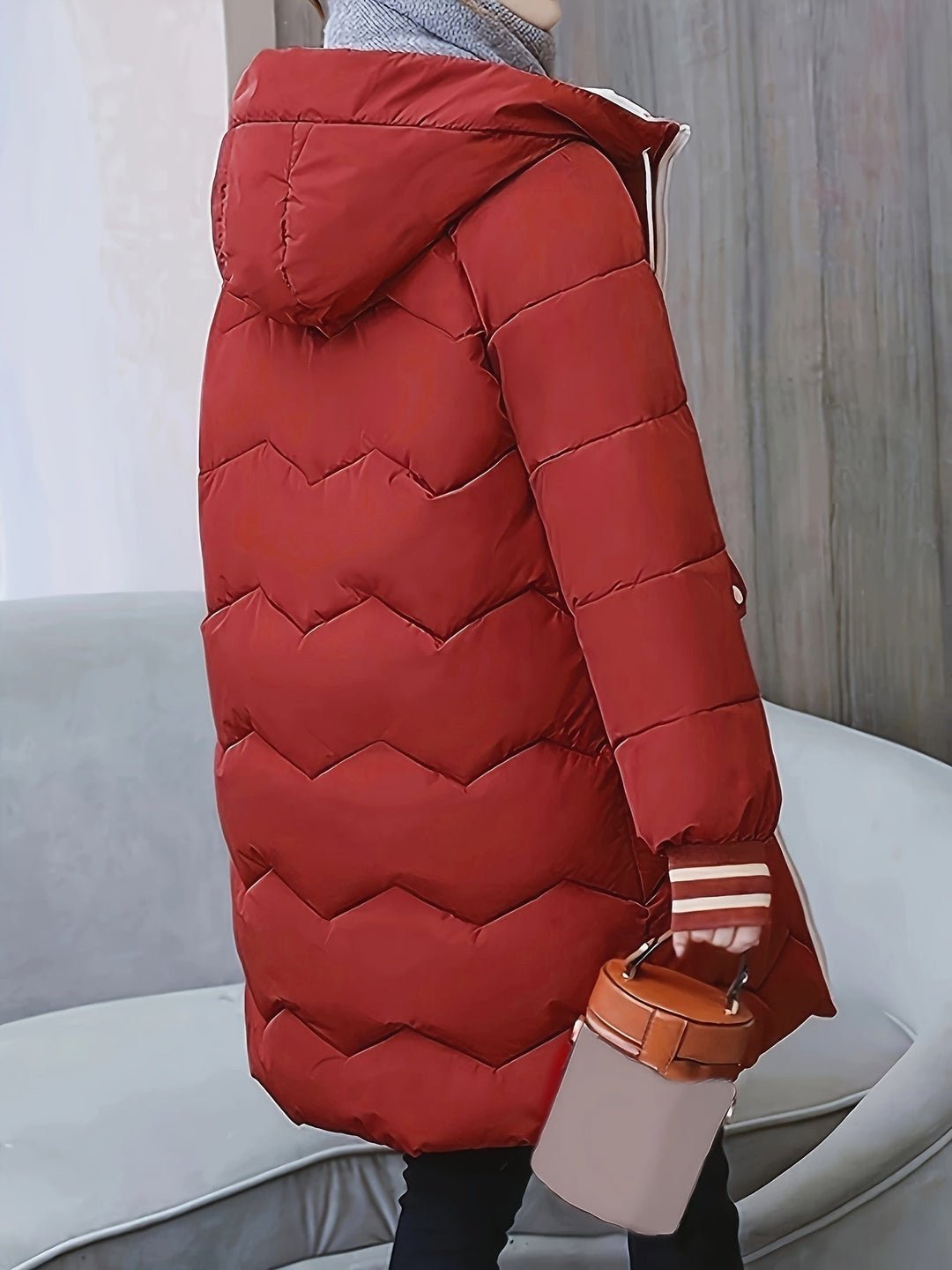 Stylish Warm Puffer Winter Jacket with Hood for Women | Perfect for Outdoor Activities