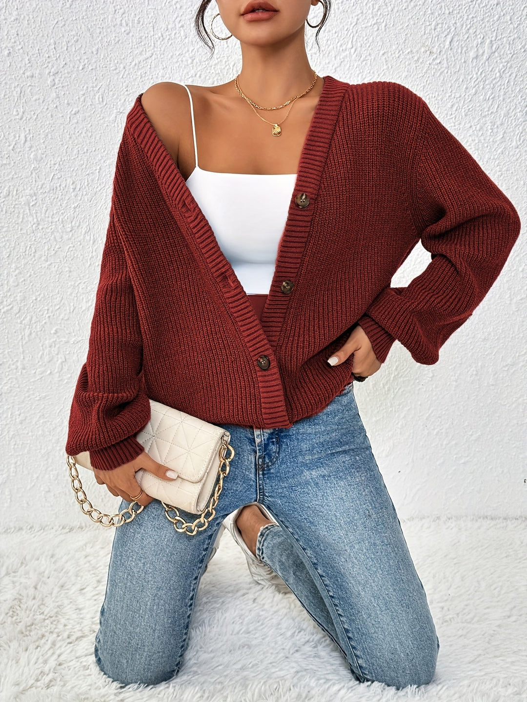 Casual Warm Knitwear Wool Sweater Cardigan for Women | Perfect for Casual Days