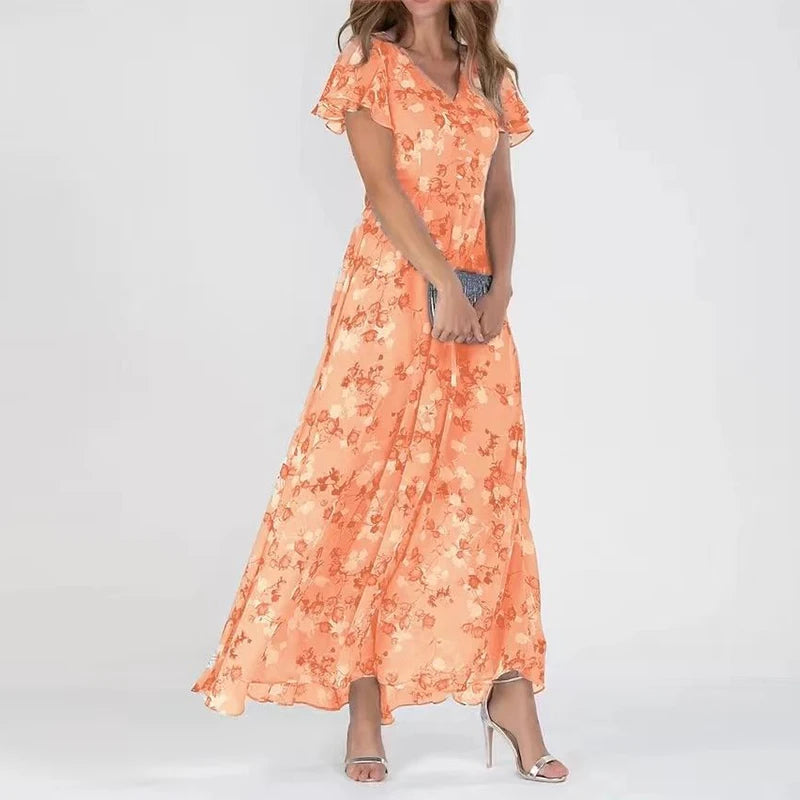 Casual Floral Maxi Dress | Perfect for Summer Days