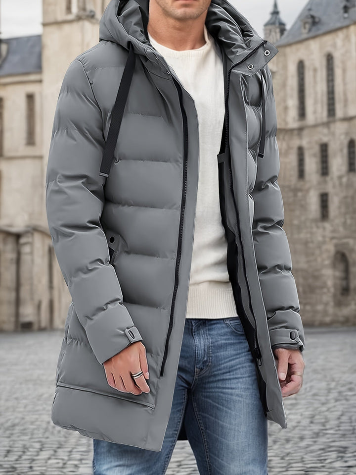 Elegant Cotton Hooded Winter Jacket , Large Pocket, For men | Perfect for Winter