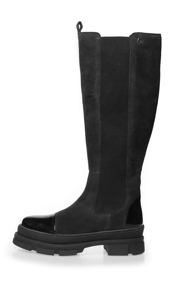 Casual Knee High Leather Winter Boots with Heel for Women | Perfect for Winter