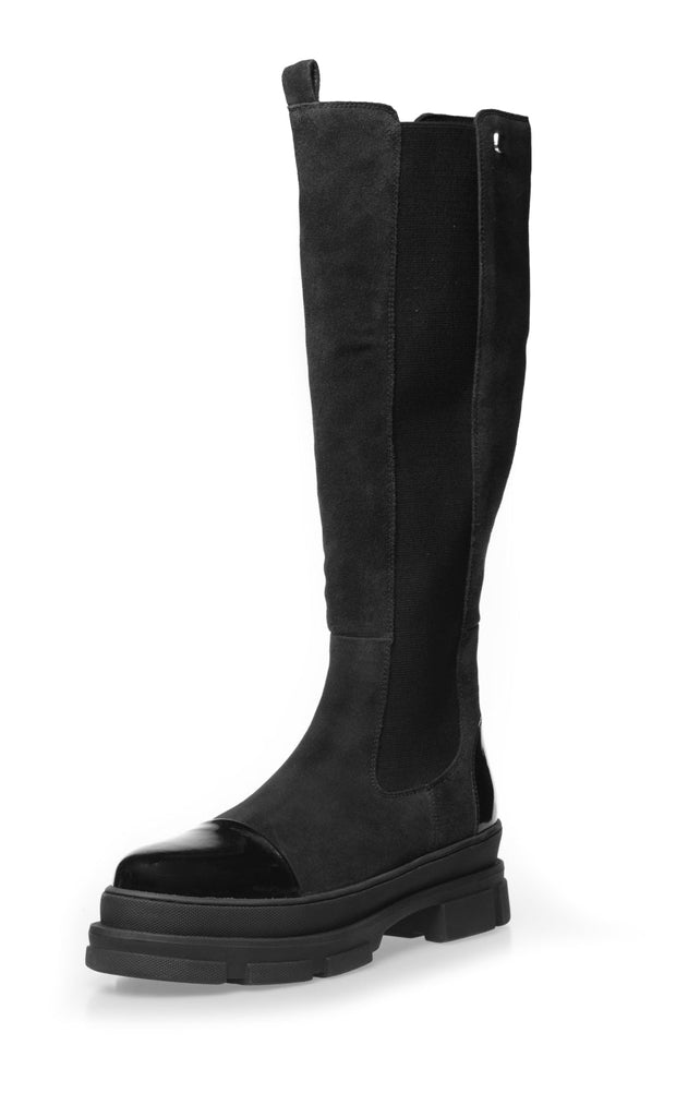 Casual Knee High Leather Winter Boots with Heel for Women | Perfect for Winter