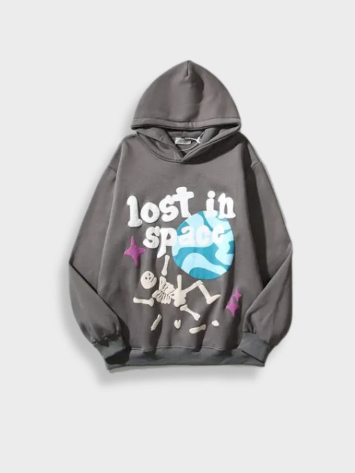 Comfotable Soft "Lost In Space" Print Hoodie For Men | Ideal for Spring