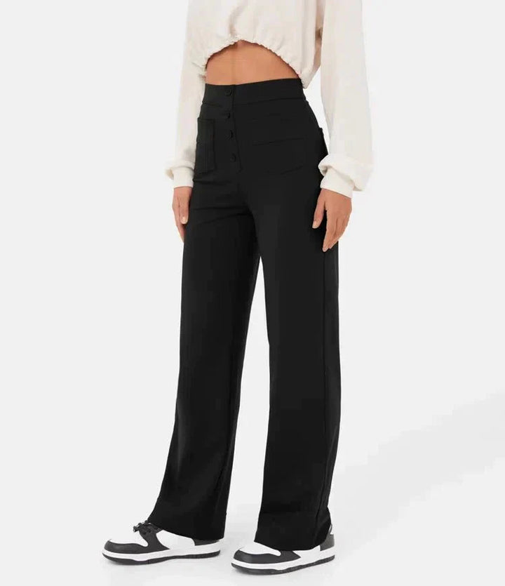 Aveline - Women's High Waist Trousers - Casual - Timeless Style - Everyday Wear