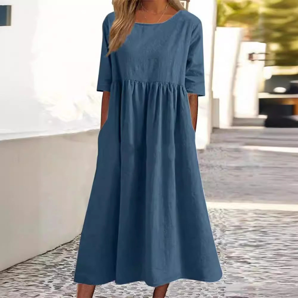 Millie - Midi Dress with Half Sleeves