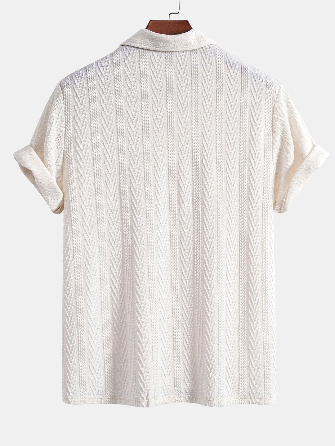 Rico- Knitted Geometric Jacquard Polo