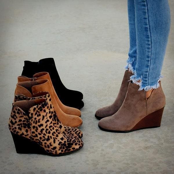 Elegant High Heel Ankle Boots with Suede Look for Women | Ideal for Everyday Wear